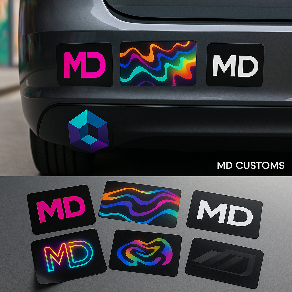 Custom Weatherproof Stickers Custom Stickers – Waterproof, Weatherproof & Made Your Way – MD CUSTOMS